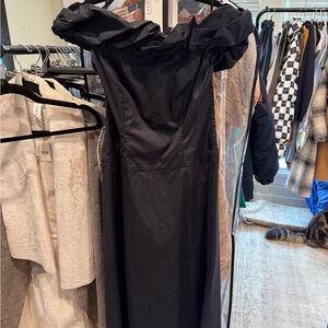 Bondi born Black Off-Shoulder Dress